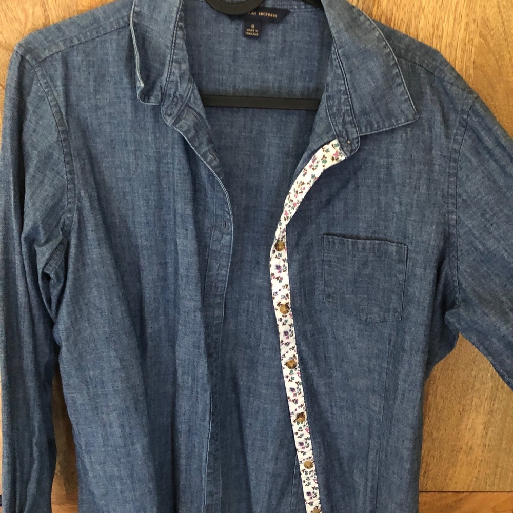 Navy blue Brooks brothers button down shirt